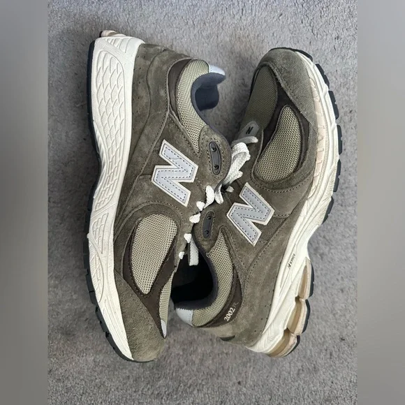 New Balance Men's Sneakers - Blue, Gray, Green - Picture 4 of 12